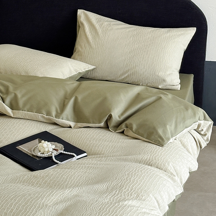 91家纺网 家纺一手货源 找家纺 静家居-简约原创家纺 2026新款60s贡缎提花系列四件套-伯爵 伯爵-绿