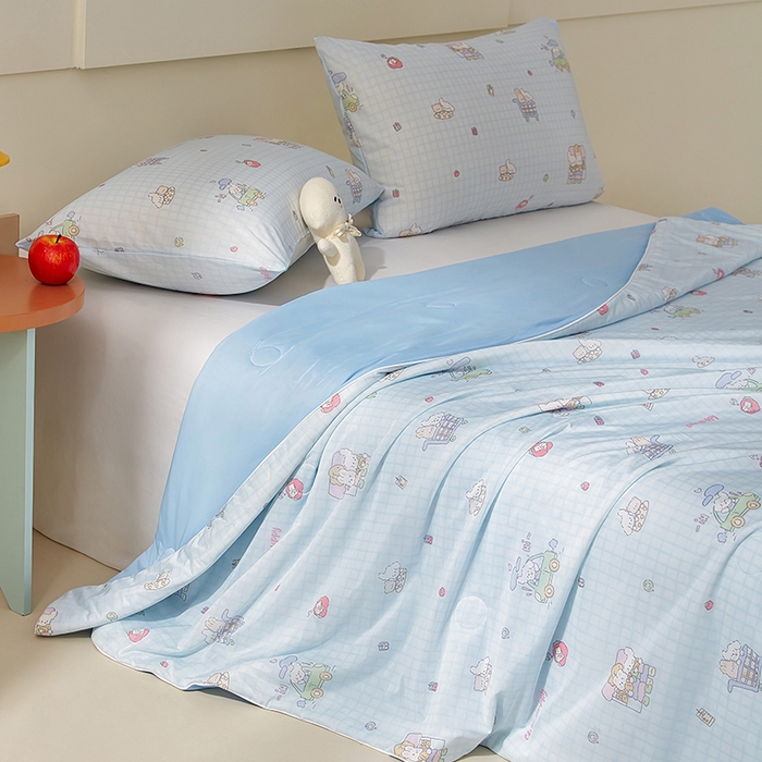 91家纺网 家纺一手货源 找家纺 （总）梦恬佳 2026新款冰淇淋印花凉感丝夏凉被小冰被