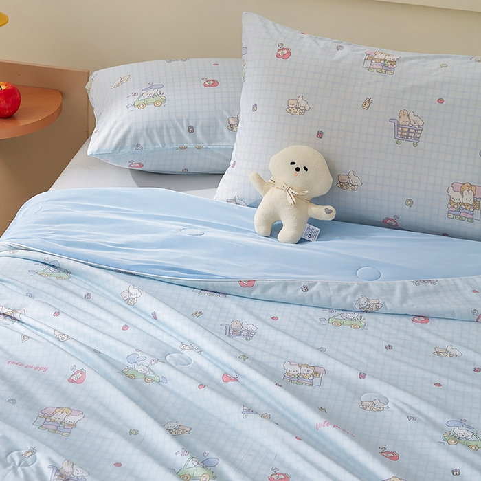 91家纺网 家纺一手货源 找家纺 （总）梦恬佳 2026新款冰淇淋印花凉感丝夏凉被小冰被