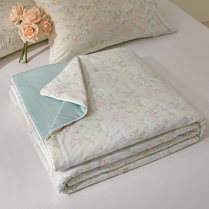 梦恬佳 2026新款冰淇淋印花凉感丝夏凉被小冰被 墩墩兔