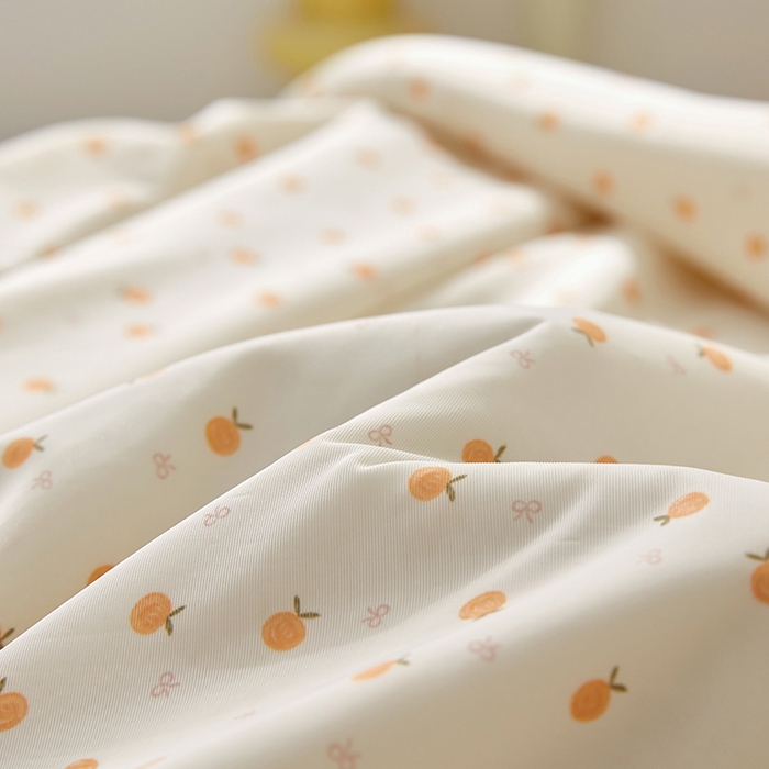 91家纺网 家纺一手货源 找家纺 梦恬佳 2026新款冰淇淋印花凉感丝夏凉被小冰被 小桔子