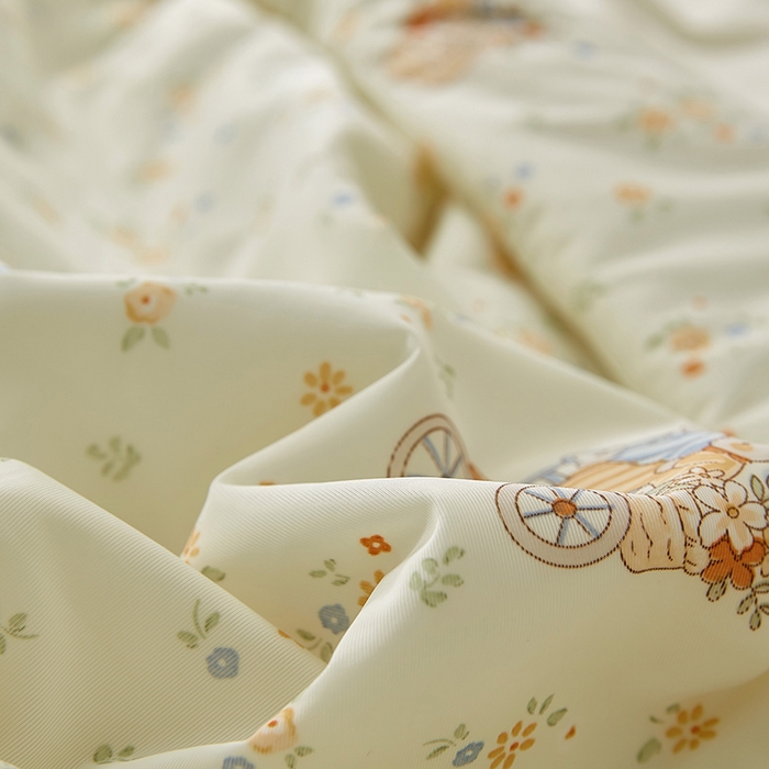 91家纺网 家纺一手货源 找家纺 梦恬佳 2026新款冰淇淋印花凉感丝夏凉被小冰被 安妮兔