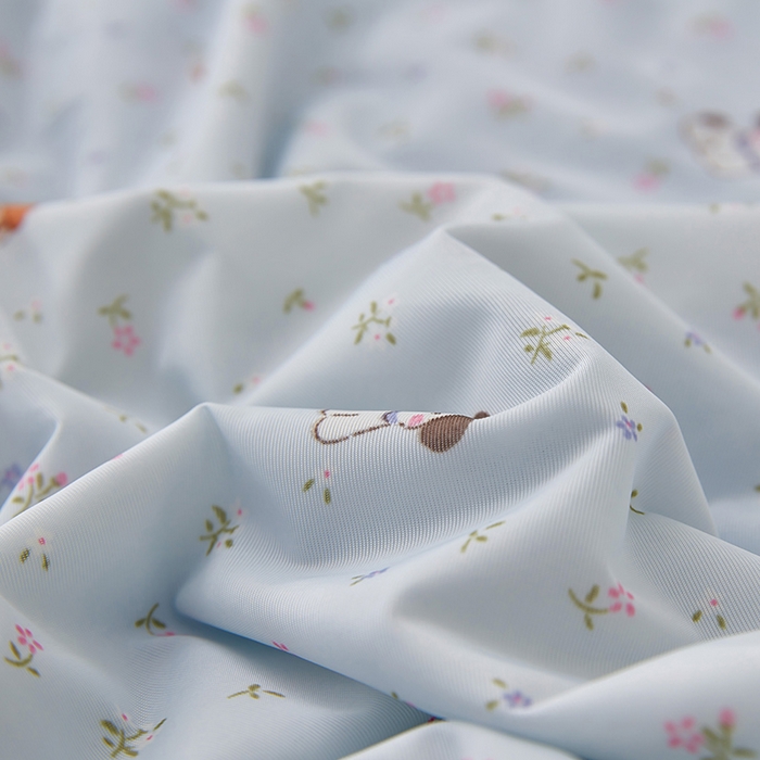 91家纺网 家纺一手货源 找家纺 梦恬佳 2026新款冰淇淋印花凉感丝夏凉被小冰被 萌宠乐园