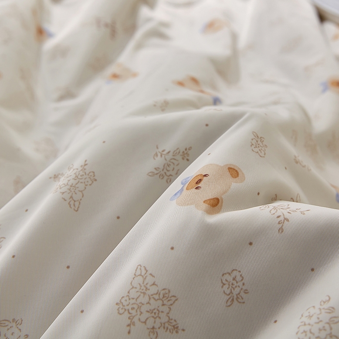 91家纺网 家纺一手货源 找家纺 梦恬佳 2026新款冰淇淋印花凉感丝夏凉被小冰被 绅士小熊