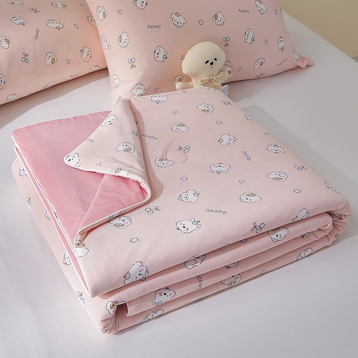 梦恬佳 2026新款冰淇淋印花凉感丝夏凉被小冰被 可可萌