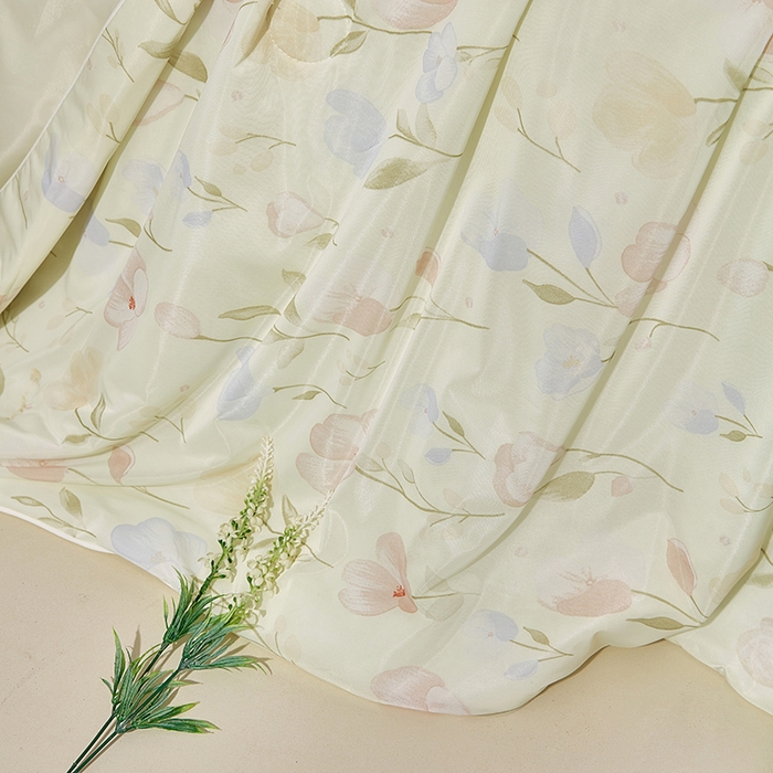 91家纺网 家纺一手货源 找家纺 梦恬佳 2026新款冰淇淋印花凉感丝夏凉被小冰被 繁花