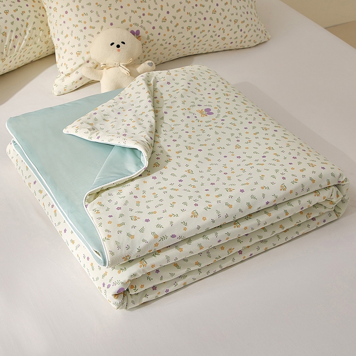 梦恬佳 2026新款冰淇淋印花凉感丝夏凉被小冰被 香草物语