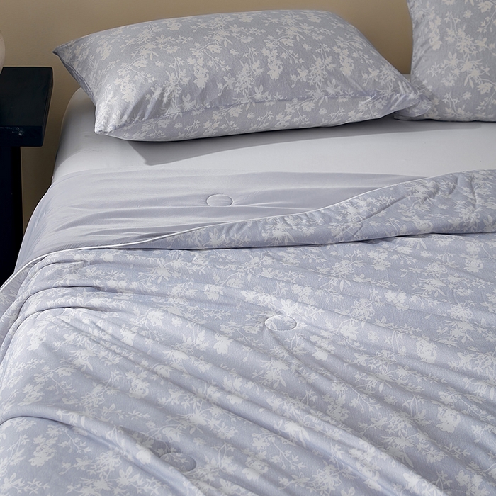 91家纺网 家纺一手货源 找家纺 梦恬佳 2026新款冰淇淋印花凉感丝夏凉被小冰被 莫奈