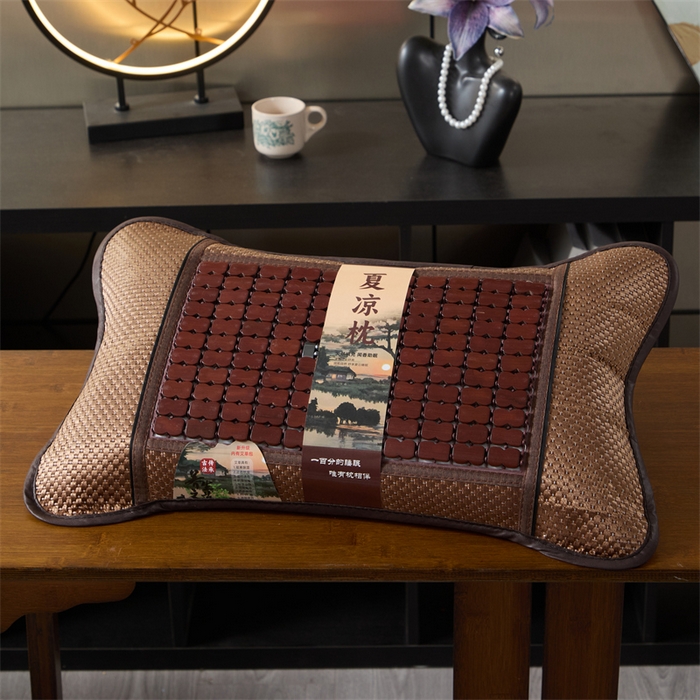 91家纺网 家纺一手货源 找家纺 （总）仁宇枕业 2026新款新品冰凉竹块夏季三明治麻将枕花草茶香荞麦枕头枕芯