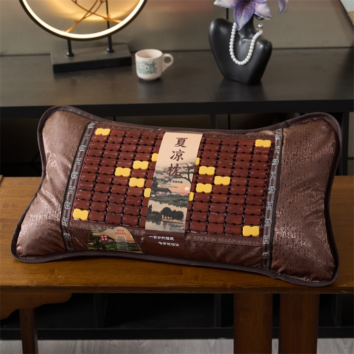 91家纺网 家纺一手货源 找家纺 （总）仁宇枕业 2026新款新品冰凉竹块夏季三明治麻将枕花草茶香荞麦枕头枕芯