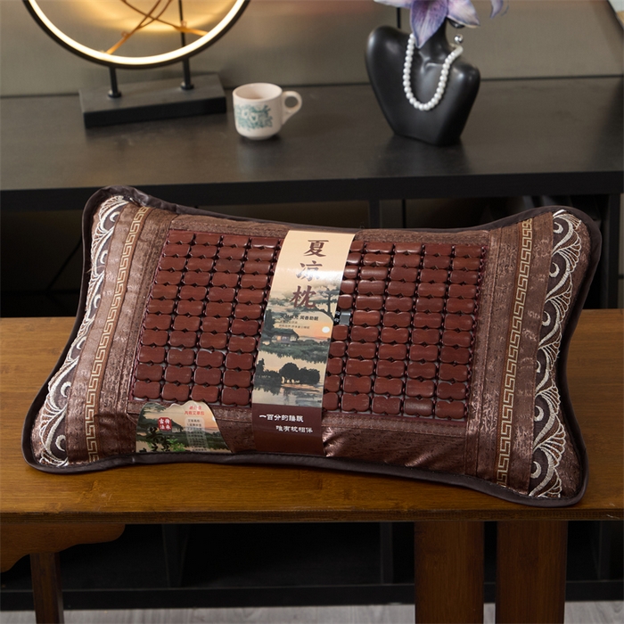 91家纺网 家纺一手货源 找家纺 （总）仁宇枕业 2026新款新品冰凉竹块夏季三明治麻将枕花草茶香荞麦枕头枕芯