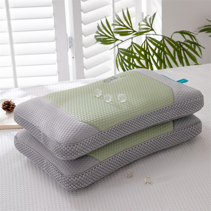 91家纺网 家纺一手货源 找家纺 （总）仁宇枕业 2026新款新品清凉豆豆盛夏时光系列冰豆豆立体全荞麦枕头枕芯