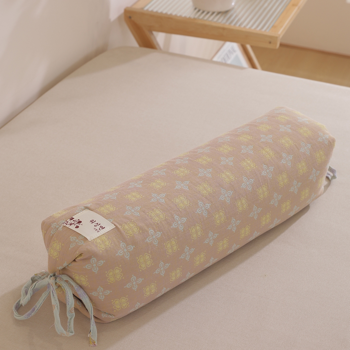 91家纺网 家纺一手货源 找家纺 （总）仁宇枕业 2026新款新品全棉提花双层纱高低两用糖果荞麦枕头枕芯