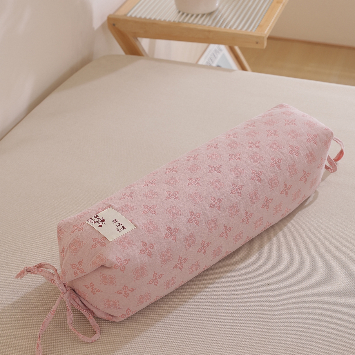 91家纺网 家纺一手货源 找家纺 （总）仁宇枕业 2026新款新品全棉提花双层纱高低两用糖果荞麦枕头枕芯