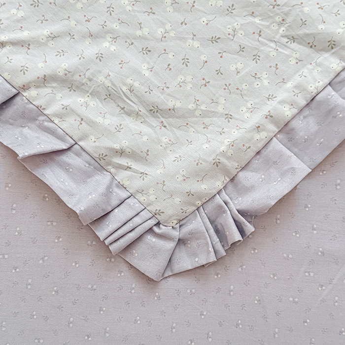 91家纺网 家纺一手货源 找家纺 帛美家纺 2026新款全棉花边款印花四件套 冷清秋