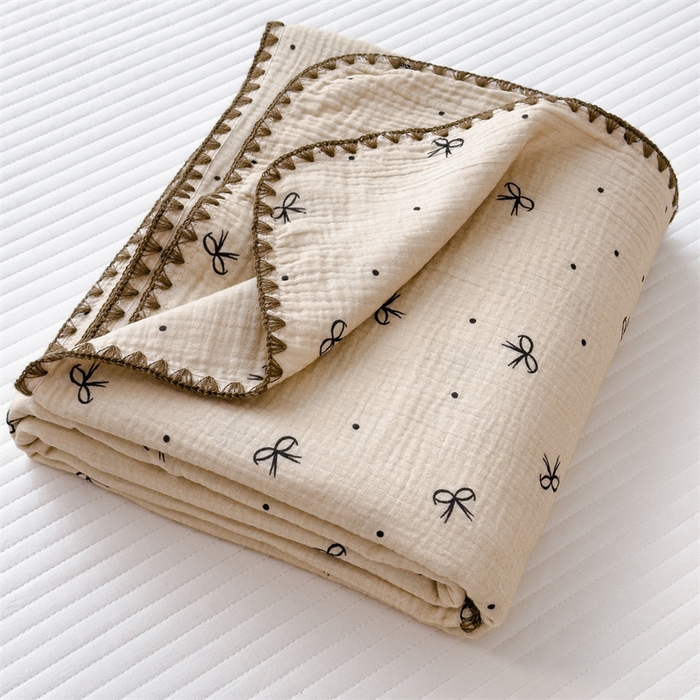 91家纺网 家纺一手货源 找家纺 布凡家居 2026新款全棉纯棉双层纱布毯夏被毯盖毯双层纱浴巾毯 叠拍图仅供参考不可下单