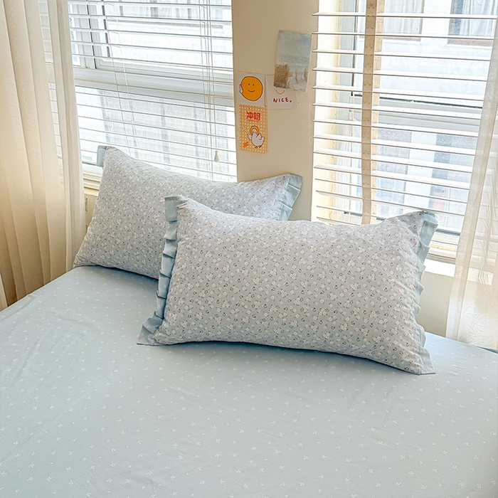 91家纺网 家纺一手货源 找家纺 帛美家纺 2026新款全棉花边款印花四件套 甜蜜花果