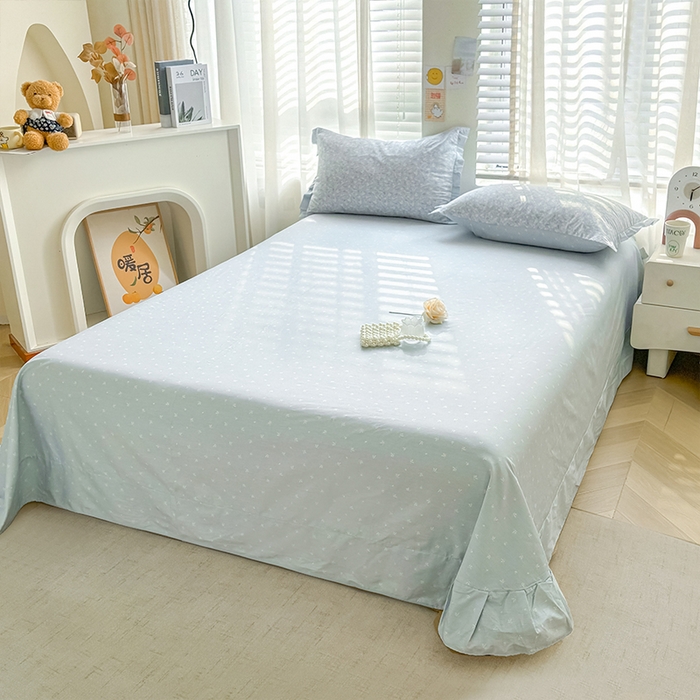 91家纺网 家纺一手货源 找家纺 帛美家纺 2026新款全棉花边款印花四件套 甜蜜花果