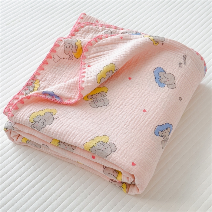 91家纺网 家纺一手货源 找家纺 布凡家居 2026新款全棉纯棉双层纱布毯夏被毯盖毯双层纱浴巾毯 叠拍图仅供参考不可下单