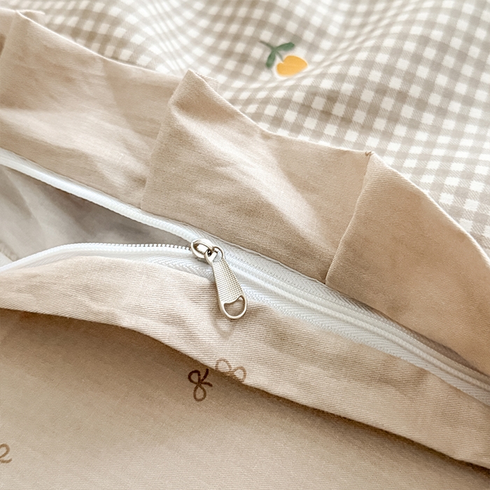 91家纺网 家纺一手货源 找家纺 帛美家纺 2026新款全棉花边款印花四件套 晚香玉