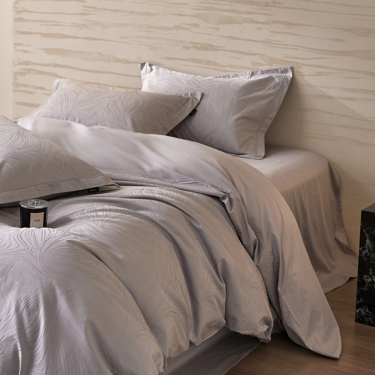 91家纺网 家纺一手货源 找家纺 （总）梧桐树 2026新款60支长绒棉提花高奢系列四件套