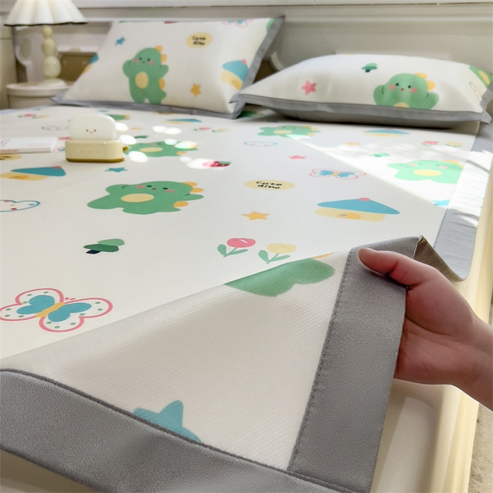 91家纺网 家纺一手货源 找家纺 （总）布凡家居 2026新款卡通冰丝印花凉席