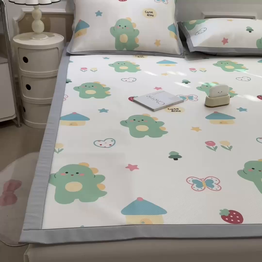 91家纺网 家纺一手货源 找家纺 （总）布凡家居 2026新款卡通冰丝印花凉席