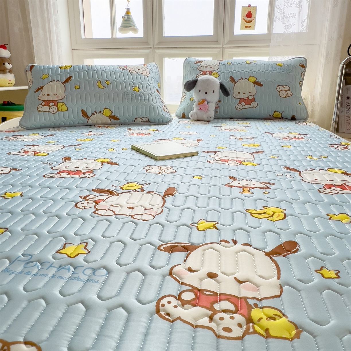 91家纺网 家纺一手货源 找家纺 兄弟坊 2026新款正版授权卡通乳胶凉席软凉席席子 帕恰小狗