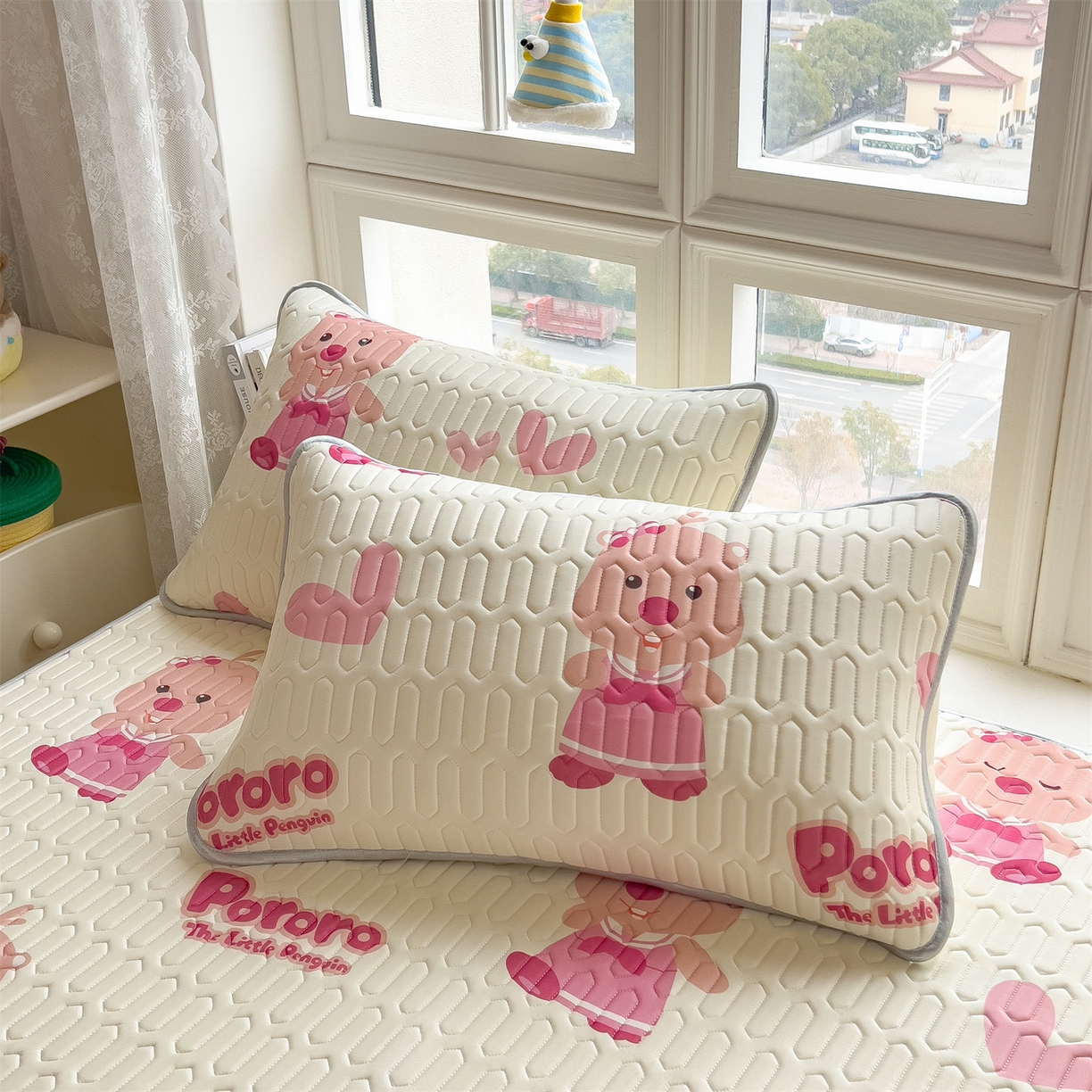 91家纺网 家纺一手货源 找家纺 兄弟坊 2026新款正版授权卡通乳胶凉席软凉席席子 露比