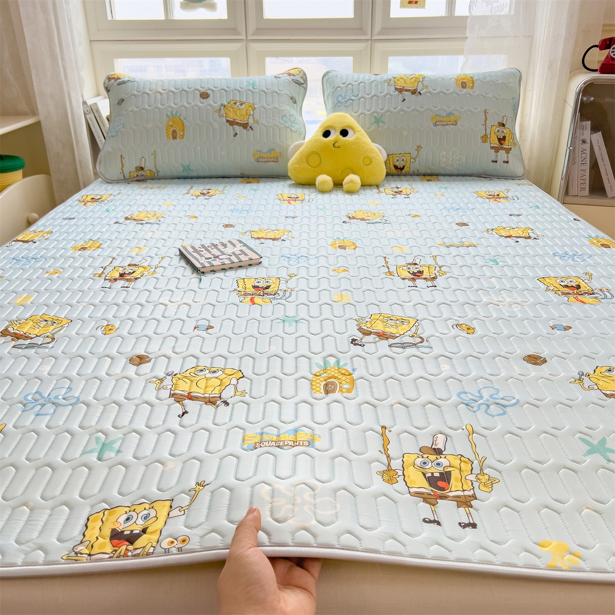 91家纺网 家纺一手货源 找家纺 兄弟坊 2026新款正版授权卡通乳胶凉席软凉席席子 海绵世界