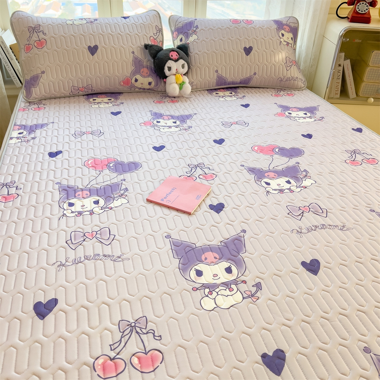 91家纺网 家纺一手货源 找家纺 兄弟坊 2026新款正版授权卡通乳胶凉席软凉席席子 甜心库洛米