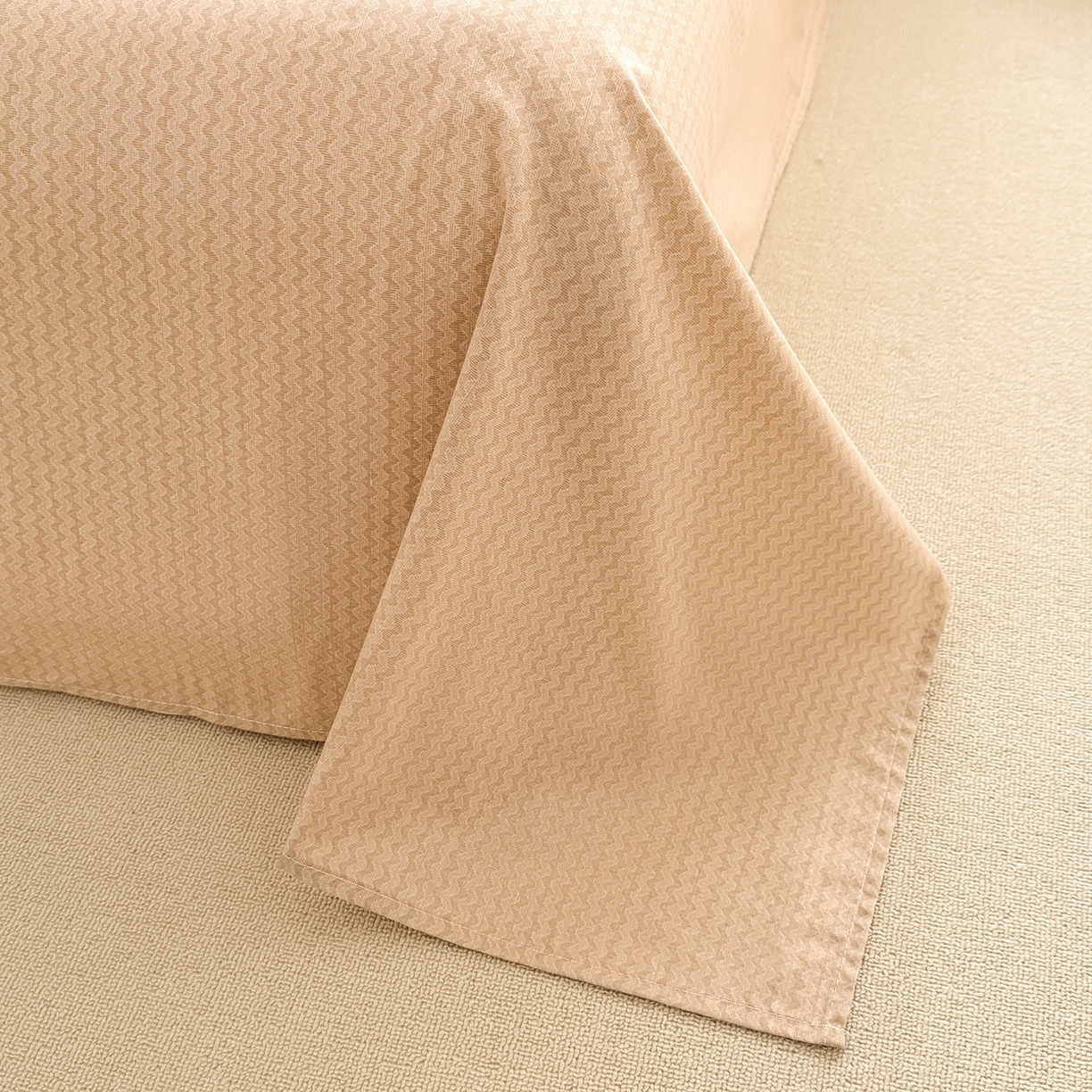 91家纺网 家纺一手货源 找家纺 寝美资家居 2026新款A类里外全棉夏凉被四件套-风格一 秋叶