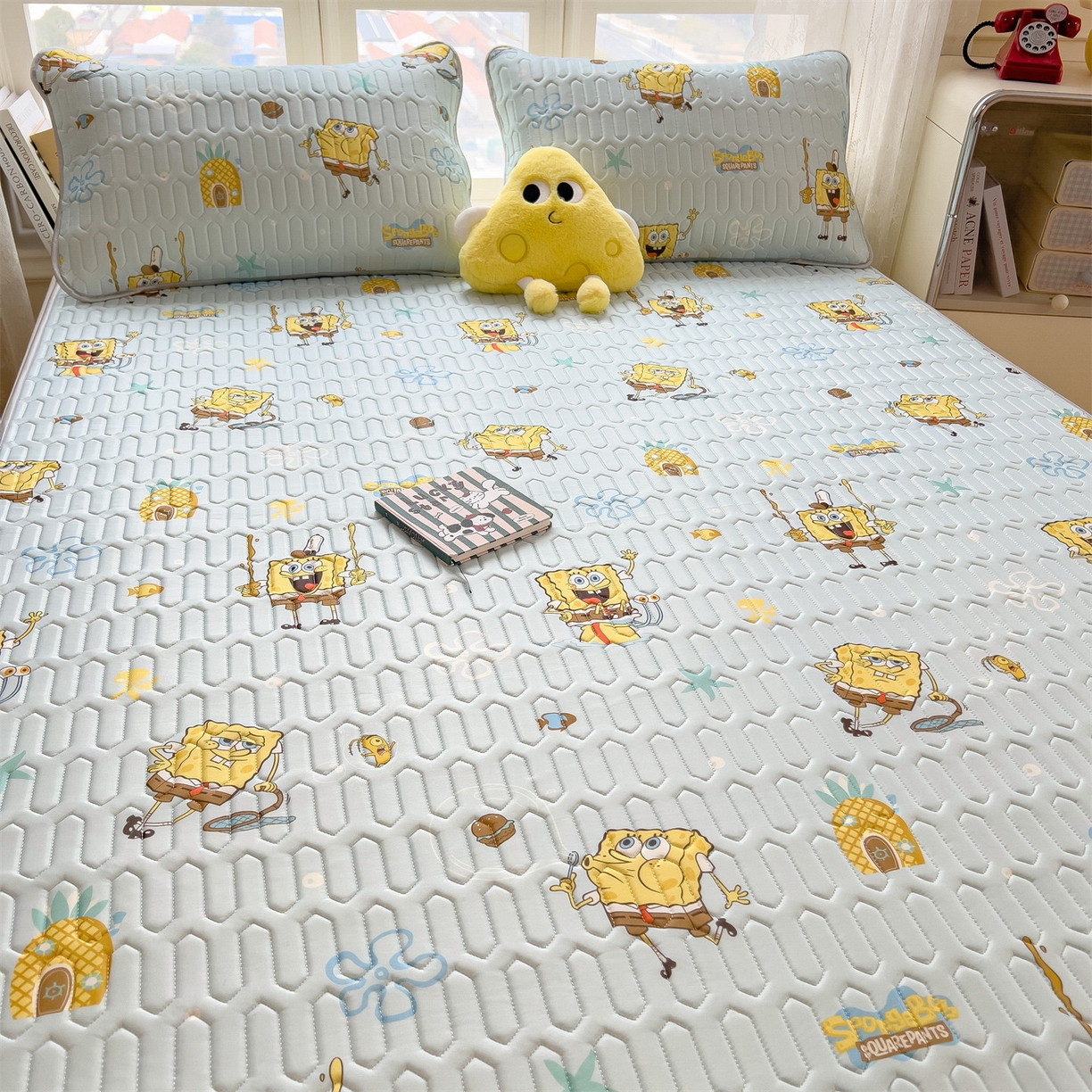 91家纺网 家纺一手货源 找家纺 兄弟坊 2026新款正版授权卡通乳胶凉席软凉席席子 海绵世界