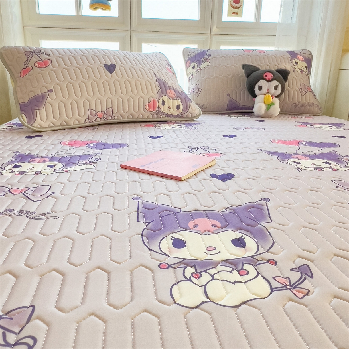 91家纺网 家纺一手货源 找家纺 兄弟坊 2026新款正版授权卡通乳胶凉席软凉席席子 甜心库洛米