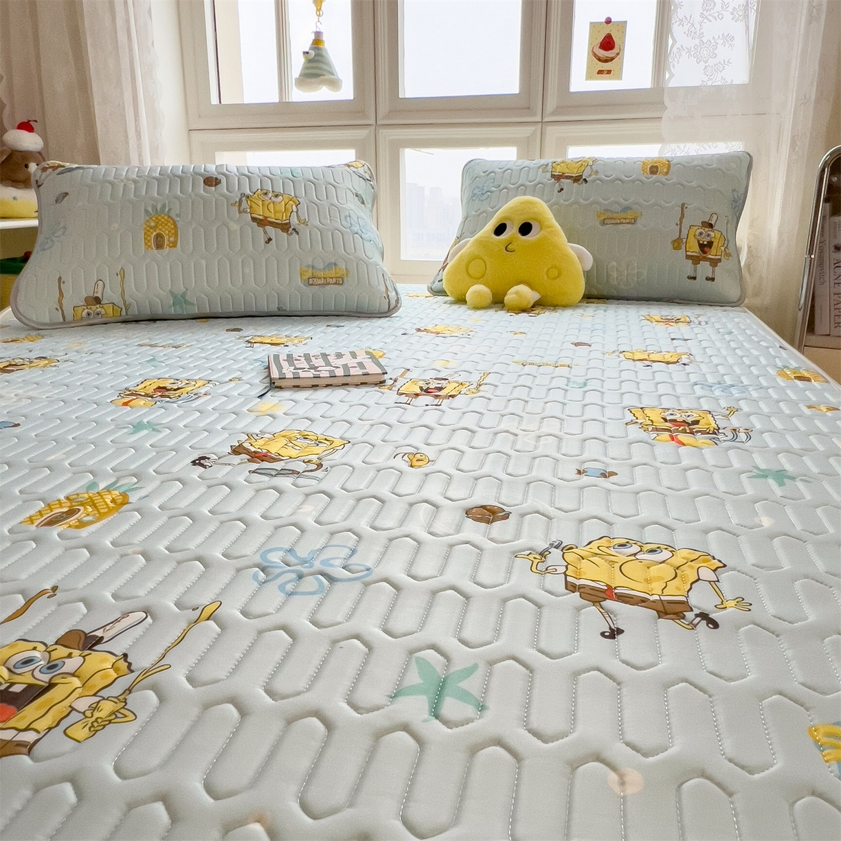 91家纺网 家纺一手货源 找家纺 兄弟坊 2026新款正版授权卡通乳胶凉席软凉席席子 海绵世界