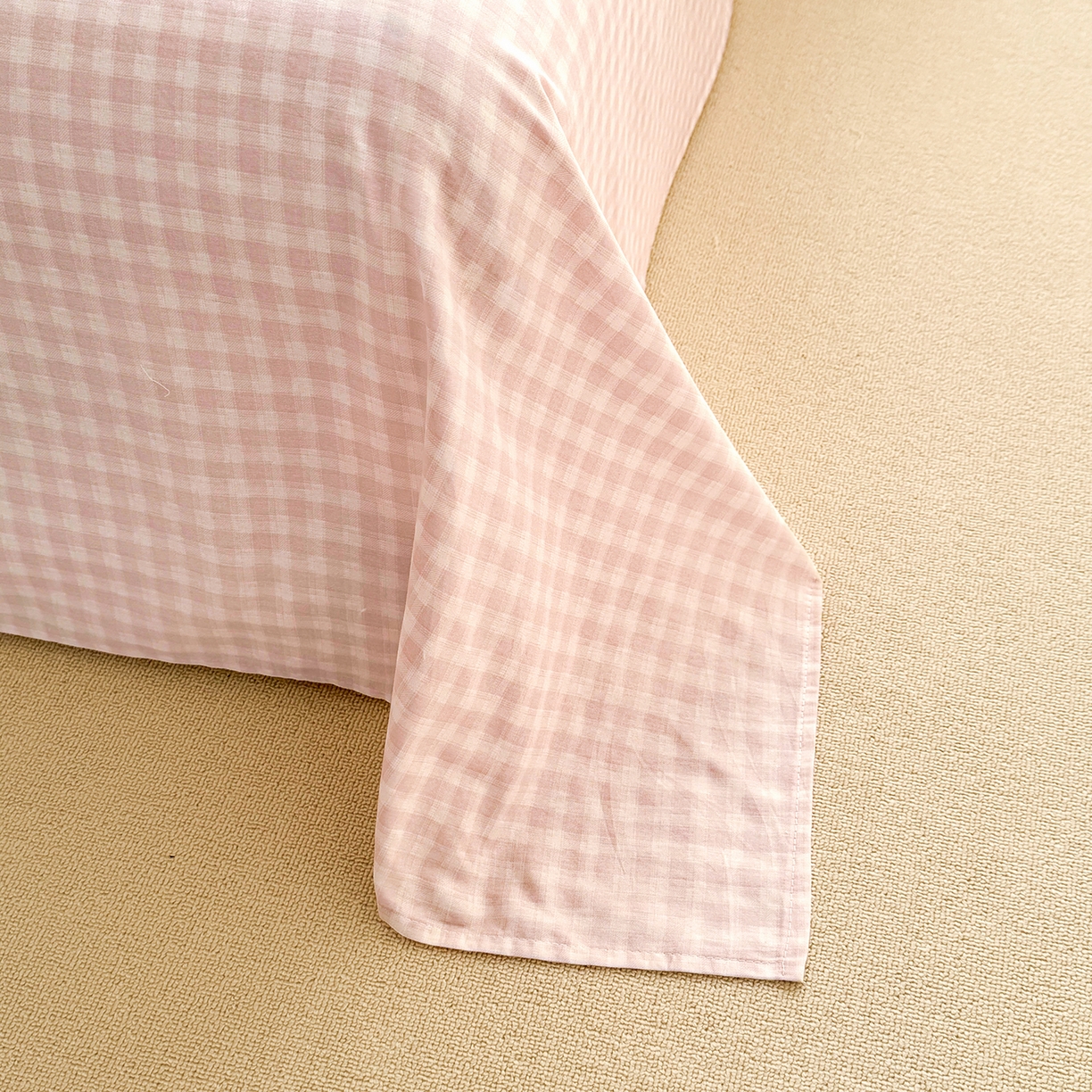 91家纺网 家纺一手货源 找家纺 寝美资家居 2026新款A类里外全棉夏凉被四件套-风格一 静时光