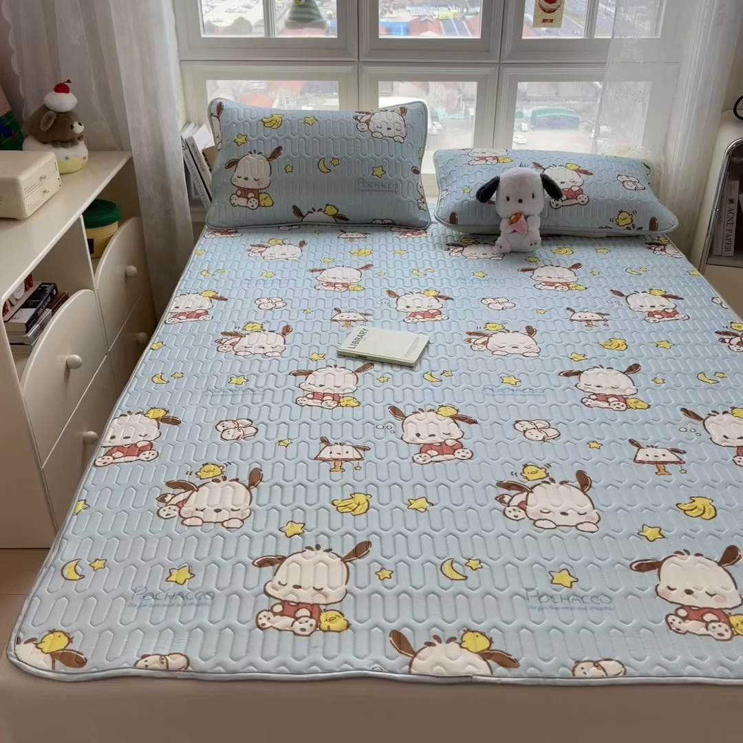 91家纺网 家纺一手货源 找家纺 兄弟坊 2026新款正版授权卡通乳胶凉席软凉席席子 帕恰小狗