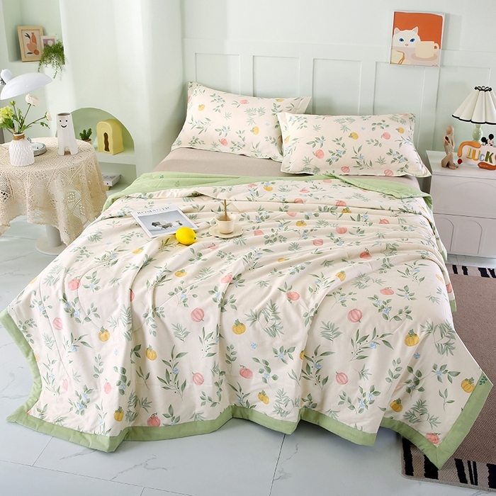 91家纺网 家纺一手货源 找家纺 （总）米萝家居 2026新款全棉夏凉被纯棉空调被印花夏被