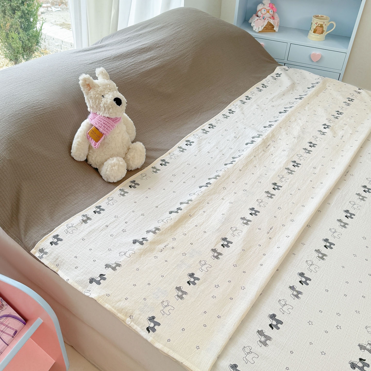 91家纺网 家纺一手货源 找家纺 （总）Sweet dreams甜梦 2026新款A类皱皱双层纱小清新酒店一体式旅行睡袋