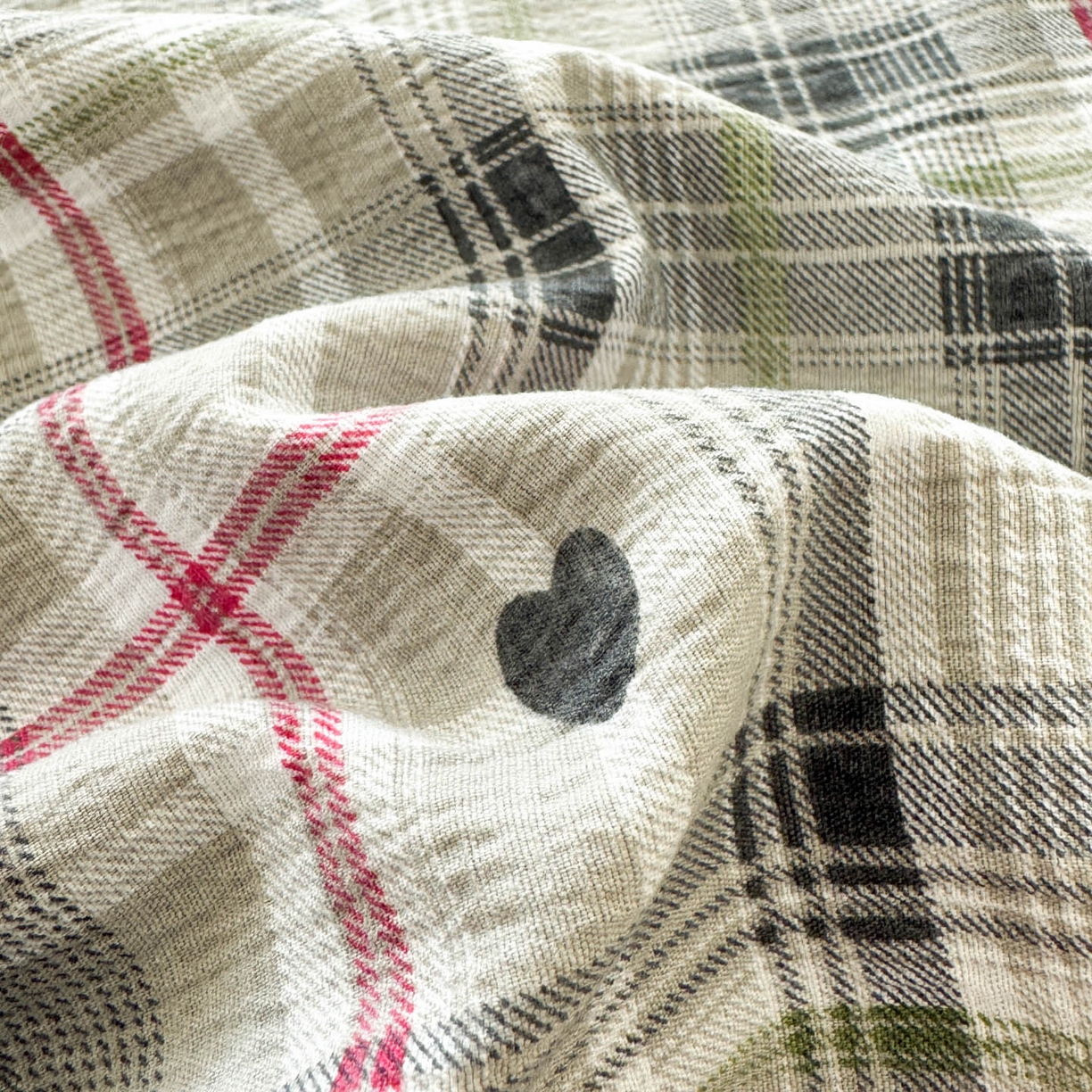 91家纺网 家纺一手货源 找家纺 Sweet dreams甜梦 2026新款A类皱皱双层纱小清新酒店一体式旅行睡袋 爱心格子