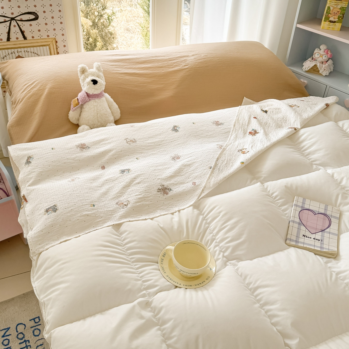 91家纺网 家纺一手货源 找家纺 Sweet dreams甜梦 2026新款A类皱皱双层纱小清新酒店一体式旅行睡袋 马上有钱