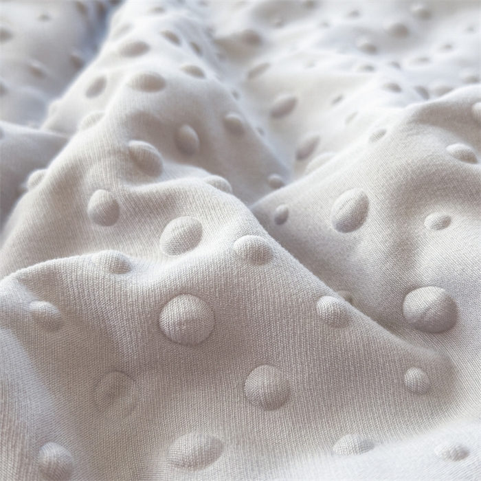 91家纺网 家纺一手货源 找家纺 布凡家居 2026新款四层纱按摩豆豆被泡泡夏被子被芯 蝴蝶结-浅灰