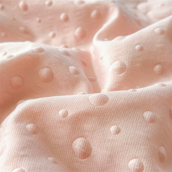 91家纺网 家纺一手货源 找家纺 布凡家居 2026新款四层纱按摩豆豆被泡泡夏被子被芯 小花-豆沙