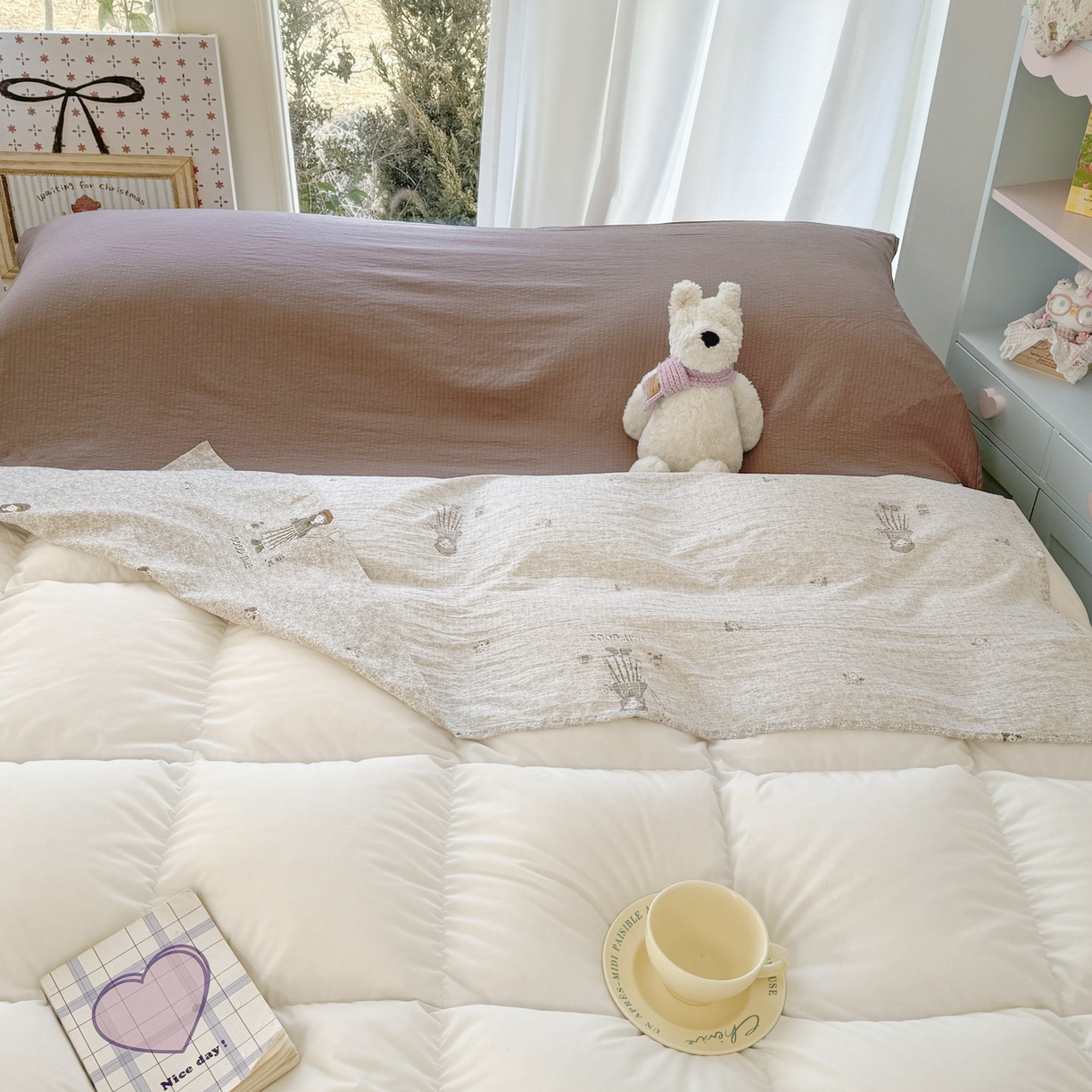 91家纺网 家纺一手货源 找家纺 Sweet dreams甜梦 2026新款A类皱皱双层纱小清新酒店一体式旅行睡袋 田园姑娘