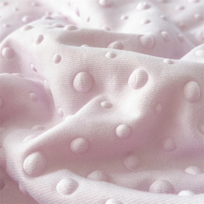 91家纺网 家纺一手货源 找家纺 布凡家居 2026新款四层纱按摩豆豆被泡泡夏被子被芯 小花-浅粉