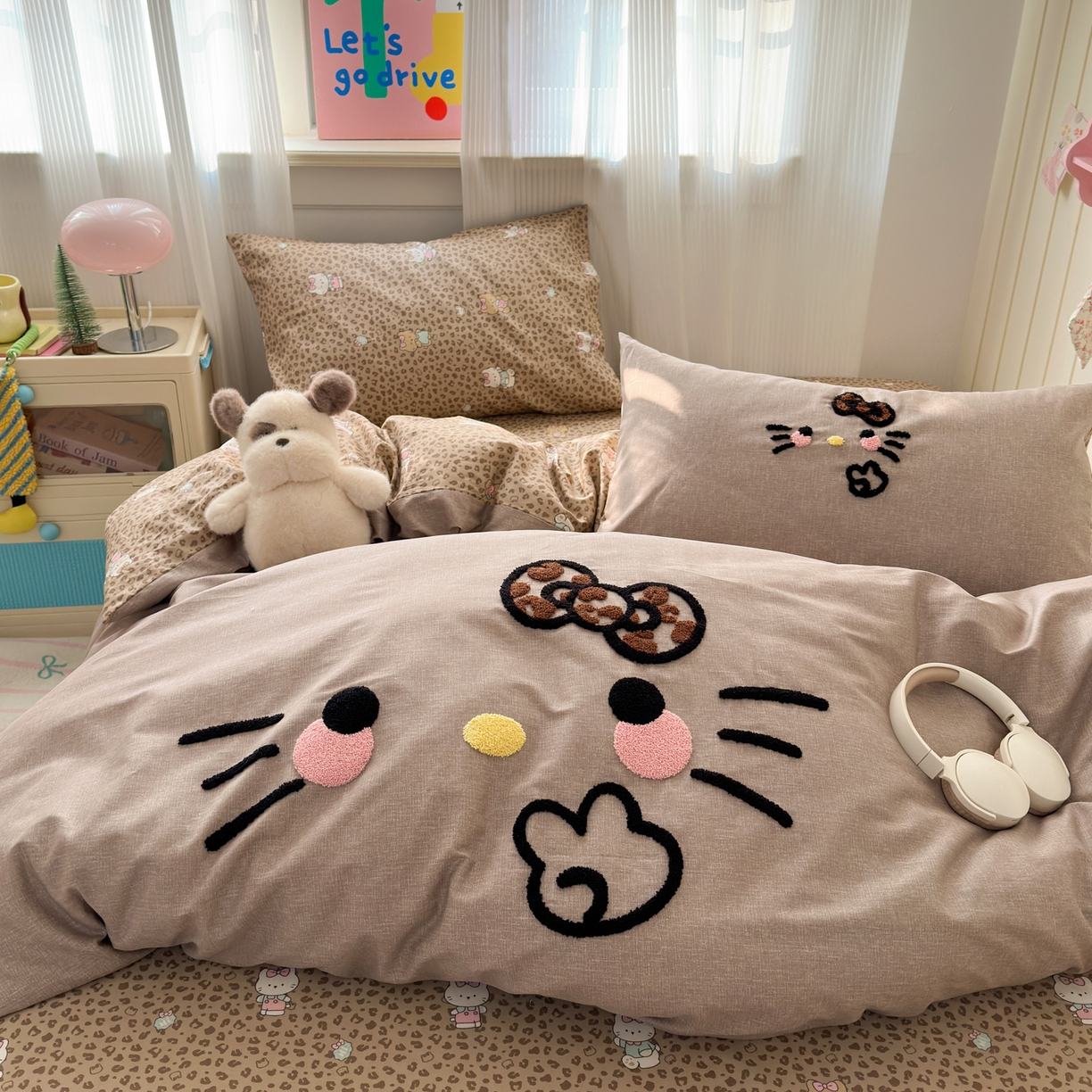 91家纺网 家纺一手货源 找家纺 （总）云锦家居 2026新款13370纯棉毛巾绣呆萌系列四件套第一波