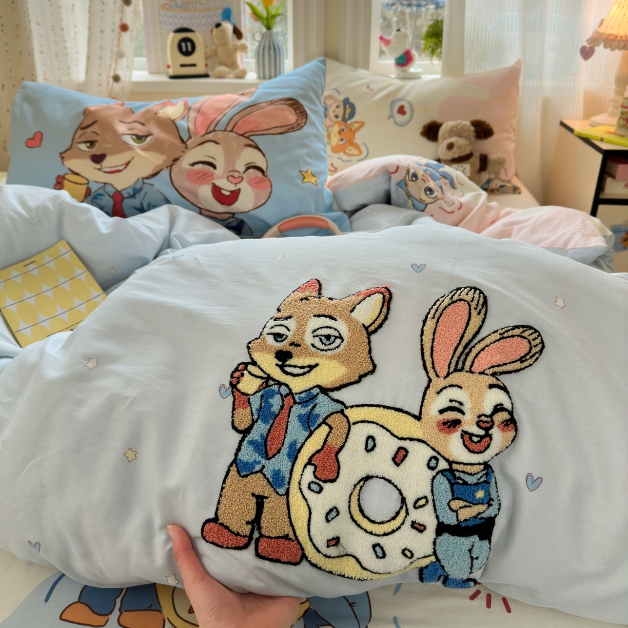 91家纺网 家纺一手货源 找家纺 （总）云锦家居 2026新款13370纯棉毛巾绣呆萌系列四件套第一波