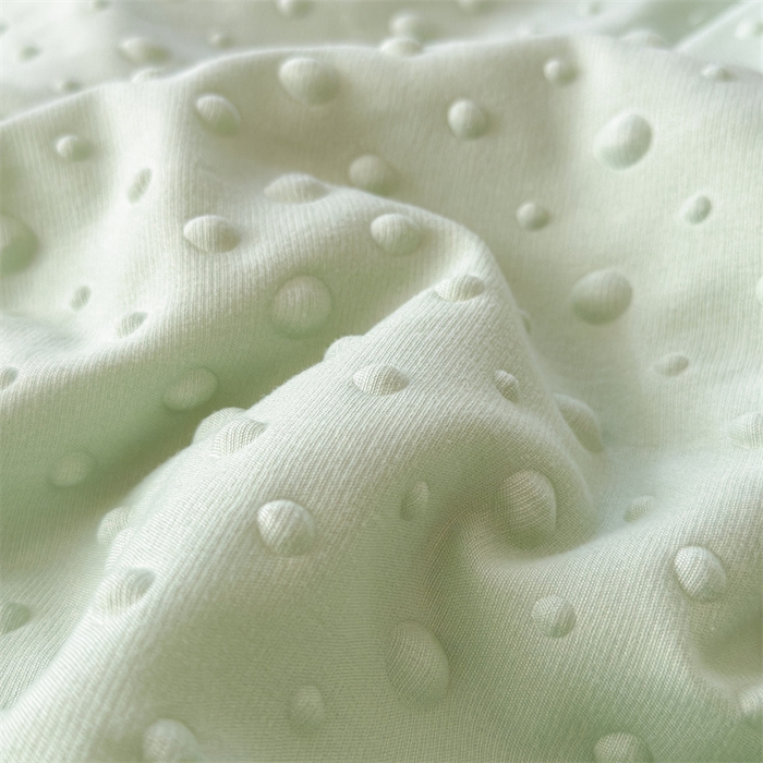 91家纺网 家纺一手货源 找家纺 布凡家居 2026新款四层纱按摩豆豆被泡泡夏被子被芯 小花-浅绿