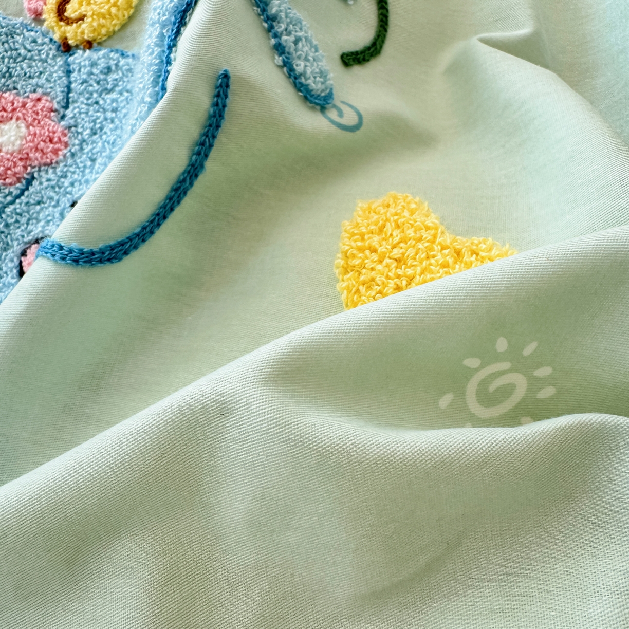 91家纺网 家纺一手货源 找家纺 云锦家居 2026新款13370纯棉毛巾绣呆萌系列四件套第一波 动物世界