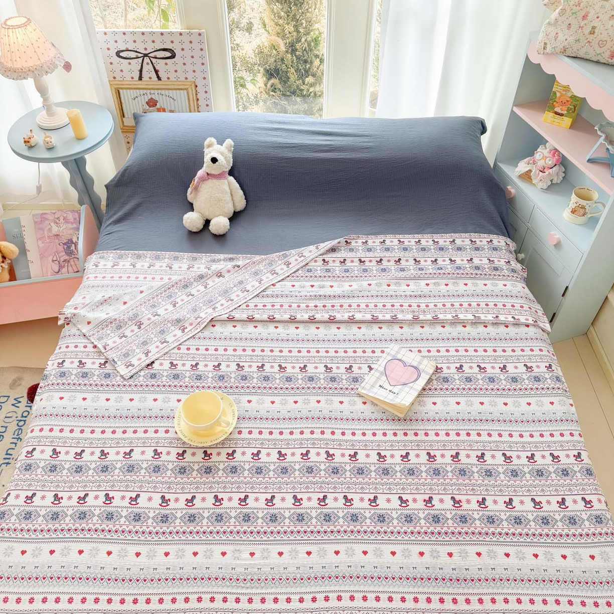 91家纺网 家纺一手货源 找家纺 Sweet dreams甜梦 2026新款A类皱皱双层纱小清新酒店一体式旅行睡袋 异域风情